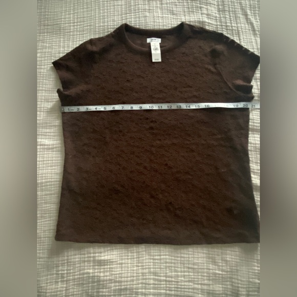 NWT Aerie Lace Vintage Short Sleeve Brown Top On Trend SZ L & XL Avail - Picture 10 of 11